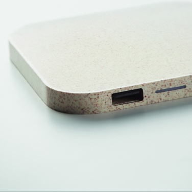 Logo trade promotional merchandise image of: Hub charger wheat straw/ABS 5W